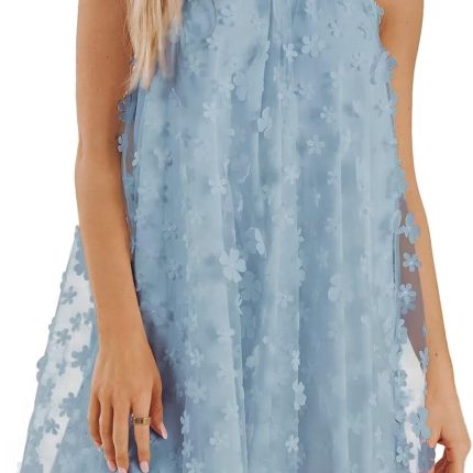 2025 Women's Summer Wedding Guest Formal Dresses Cocktail Halter Swing Dress Cute A Line Mini Homecoming Dress